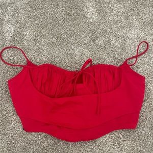 Red Princess Polly corset top